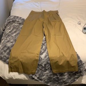 Tan wide leg Loft trousers- never worn. Size 10